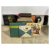 Vintage vinyl record album collection