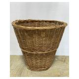 Small wicker waste basket