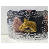 Horse belt buckle