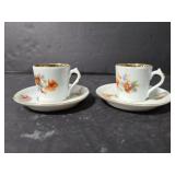 Indianapolis tiny teacups and saucers