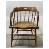 Vintage wooden armchair
