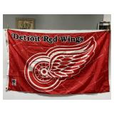 Huge Detroit Red Wings official license NHL flag