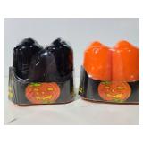 Orange and black new pillar candles