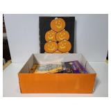 Halloween storage box with contents
