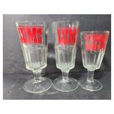 Three Lums glasses