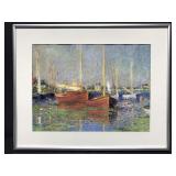 Framed sailboat print