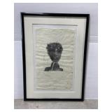 Framed abstract original signed artwork