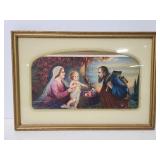 Framed Lithograph of family