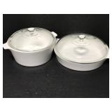 Pyrex Corning Ware pair of casserole dishes