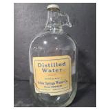 Arbor Springs Water Co. Glass jug