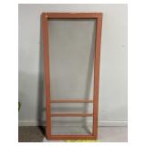 Wood painted farmhouse screen door