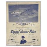 Junior Capital Airlines Pilot certificate