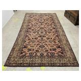 Vintage traditional wool tapestry rug blanket