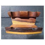 Wooden pipe stand display