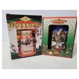 Two Budweiser steins in boxes