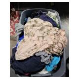 Bin of clothing