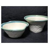 Hand made pottery bowls
