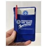 Vintage PTS production tool supply notebook