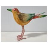 Painted metal bird art