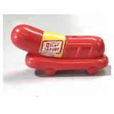 Miniature Oscar Mayer wiener whistle