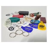 Advertising keychains, key rings and mor3