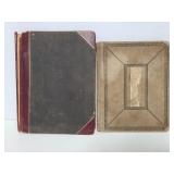 Two antique church register notebooks
