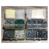 Assorted boxes of hardware