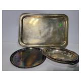 Large serving tray and serving dishes