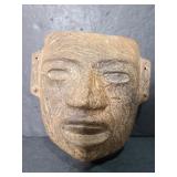 Signed Mexico pottery mask