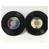 John and Yoko Ono Lennon 45 records pair