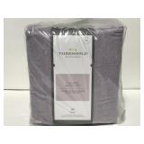 Threshold full size lilac flannel sheet set