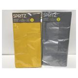 Spritz tissue paper, yellow and silver