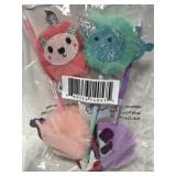 Pack of four girls pom pom pens