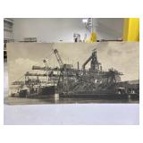 Huge Detroit industrial scene enlarged photo