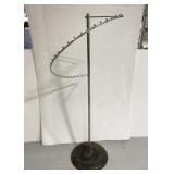 Chrome spiral clothing rack