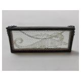 Tiny framed dragon lace piece