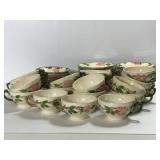 Lot of Franciscan Earthenware cups and saucers