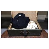 Vintage trunk w/ WWII Era naval uniforms