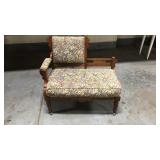 Vintage half back settee
