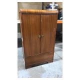 Antique waterfall style cedar wardrobe