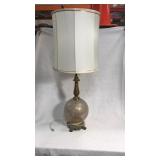 Mid century glass ball lamp