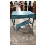Old aqua blue project piece desk