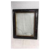 Antique ornate wood picture frame