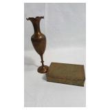 Brass Candle Stick Holder & Box