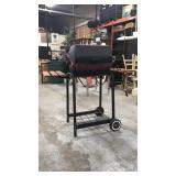 Electric barbecue grill, working