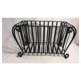 Wrought metal magazine rack