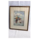 Vintage framed art print