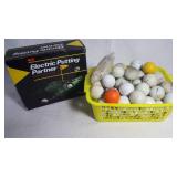 Golf Ball Lot & Electric Putter