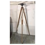 Antique surveyor tripod w/ transit level