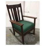 Mission style rocking chair